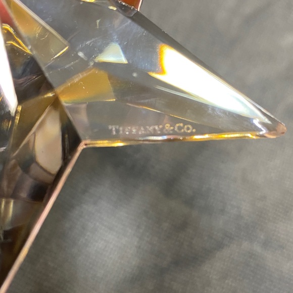 2006 Tiffany & Co Glass Crystal Star Christmas Ornament *As...